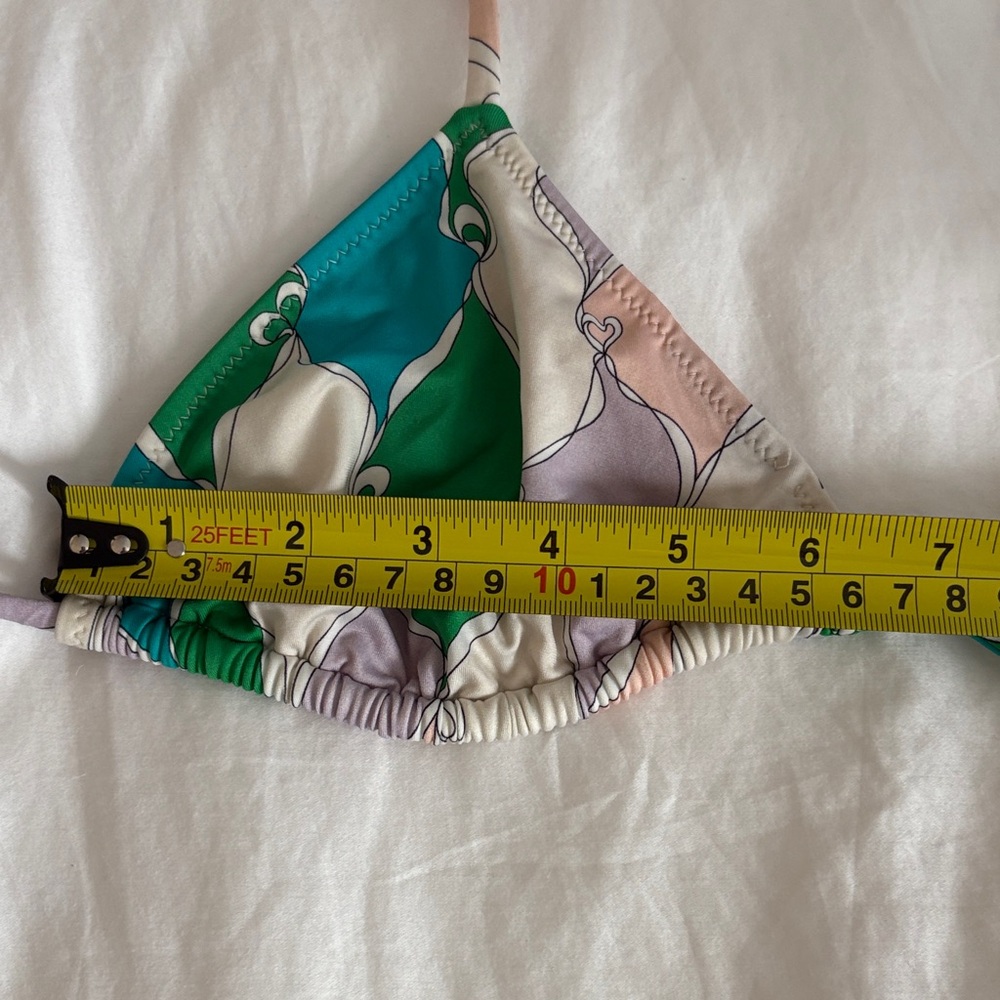 Emilio Pucci Green and Pink Wave Bikini - Picture 8 of 9